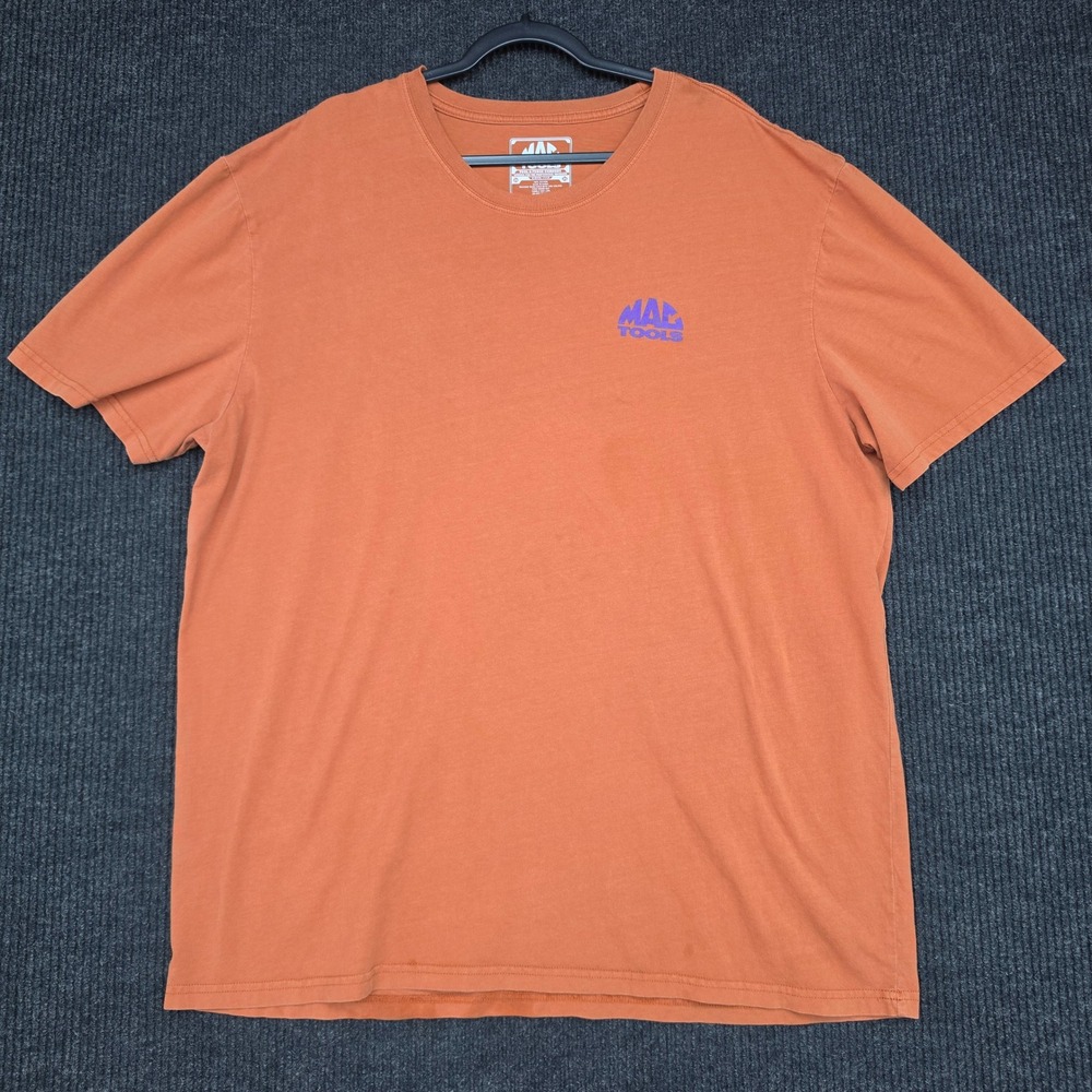 Mac Tools Boosted Turbo Graphic T-Shirt Mens 2XL Orange Car Mechanic Tee